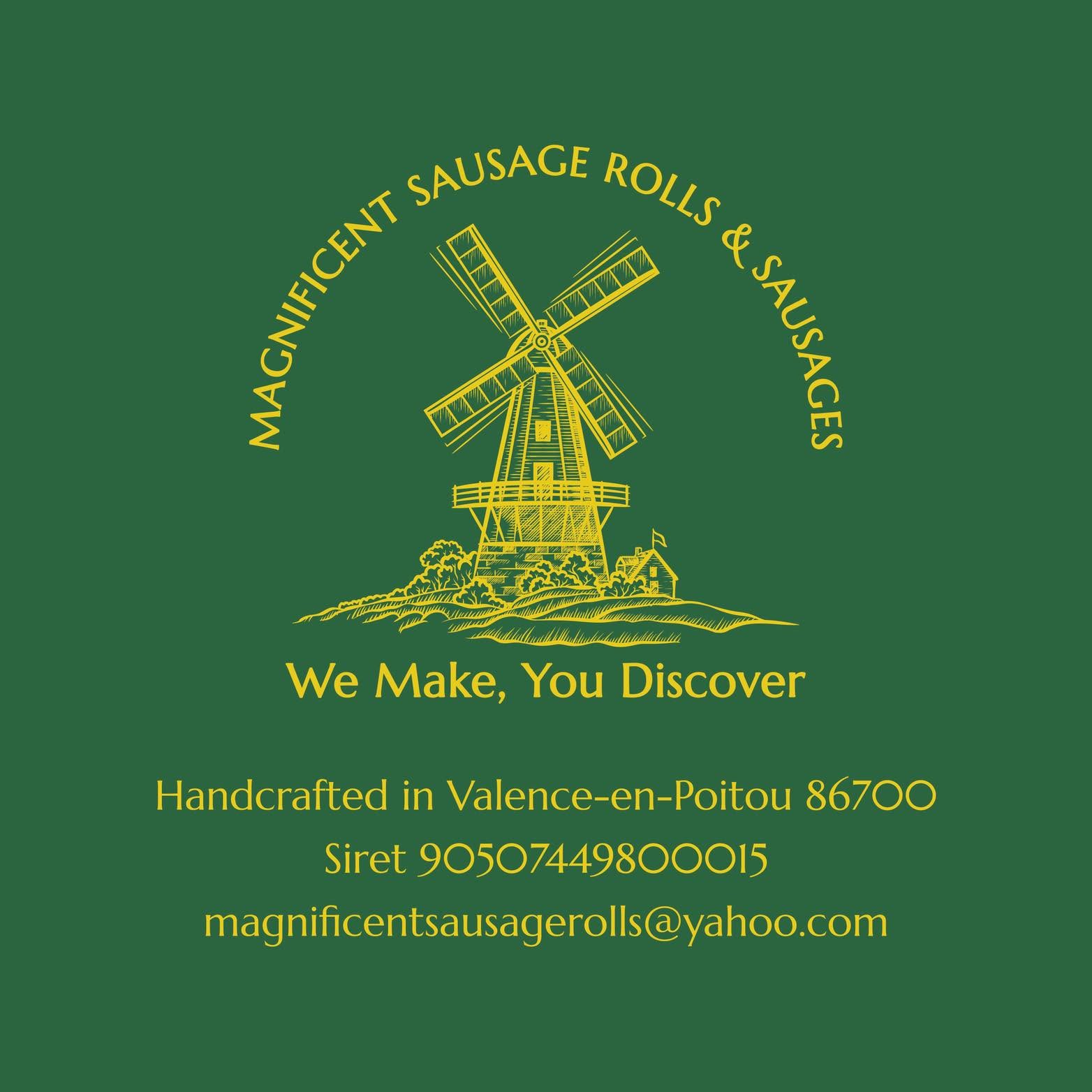 Magnificent Sausage Rolls & Sausages — windmill logo